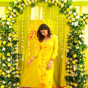 Yellow Kurta Pant Set