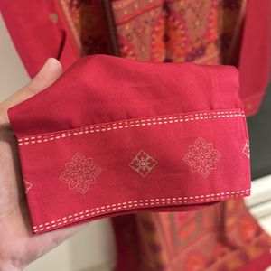 Red Ahika Kurta