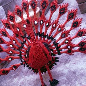 3d Origami Handmade Peacock