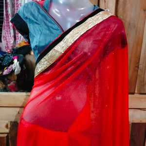 Beautiful 😍❤️ Saree With Blouse