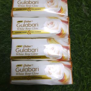 💥 Dabur Gulabari White Rose Glow Soap 150g×4