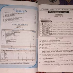 Class 9th Science Sample Paper Book