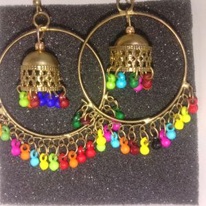 Multi Colour With Light Wait Earrings