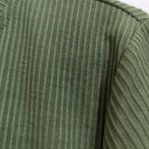 Harpa Olive Green Fitted Ribbed Top