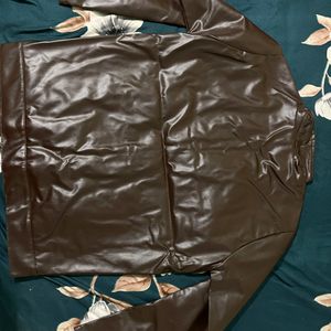 Full Sleeve Faux Leather Jacket- Men's