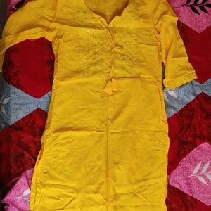 Yellow kurti