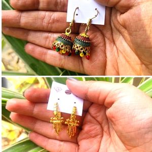 3 Pair Of Earrings