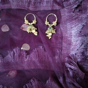 Net Duppatta And Jhumka Combo Pack