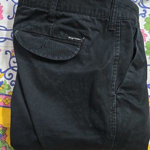 Being Human 34inch Black Cotton Trouser