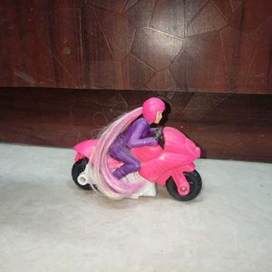 Barbie Motorcycle Toy + Bunny Rabbit