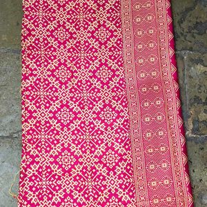 Khadi Silk Designer Ajarakh Printed Saree