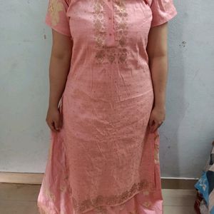 Pink Colour Gown