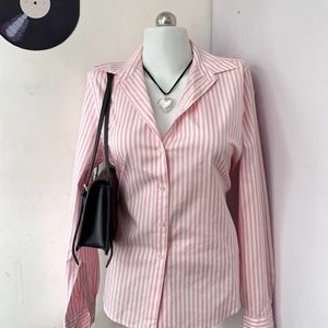 Pink Summer Striped Shirt