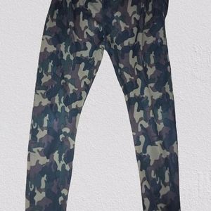 Military Print Trackpants - Brown