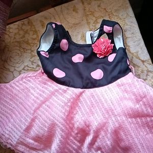 Pink Kids Dress  Suitable For Age1