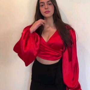 satin silk top