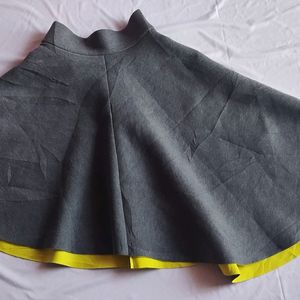 Beautiful Grey Frock Flared Skirt