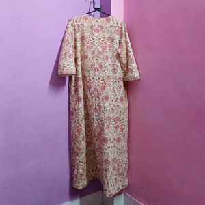 Pink Floral Kurti