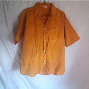 Unisex Y2k Shirt In Mustard Orange Yellow Color 🧡