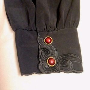 Black Cutting Work Embroidery Shirt