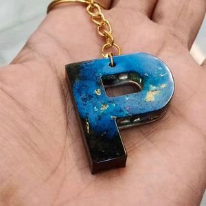 P Alphabet Keychain