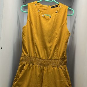 Mustard Colour Jumpsuit