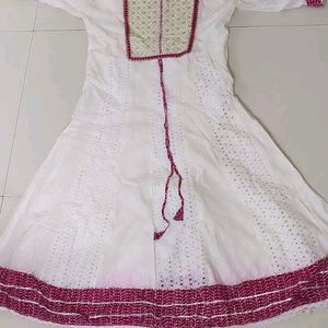 White Long Kurti