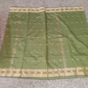 Olive Green Saree