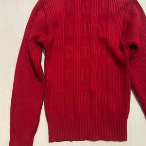 Red Woolen Sweater