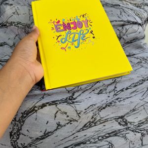 Yellow Floral Inspirational Journal Diary(book).