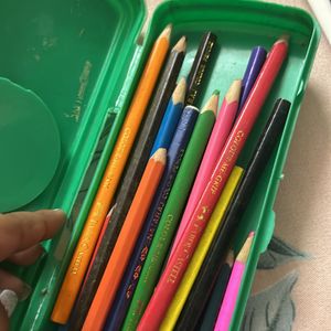 Pencils Box With Pencil Colors