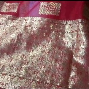 Brand New Red Saree