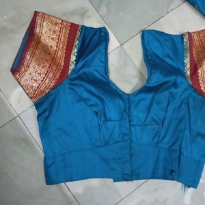 Saree With Stitched Designer Blouse