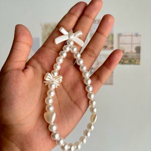 White Pearl Phone Charms