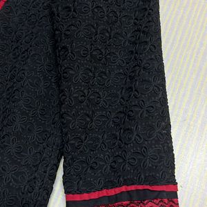 Black Embroidery Kurta