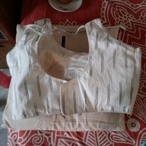 Back Open Tie Up Blouse