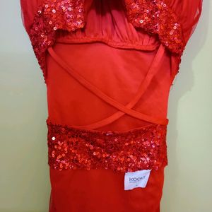 Koovs Red Dress