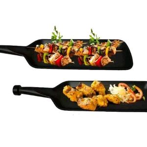 10p Bat Shape Tray Serving Platters Black