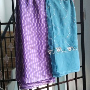 Set of 4 Georgette Dupatta(Multi Colour)