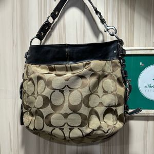 Coach Zoe Brown Signature Shoulder Bag