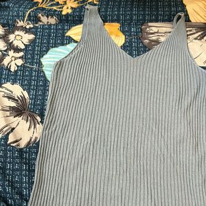 Beautiful Bluish Grey Stretchable  Sando Top