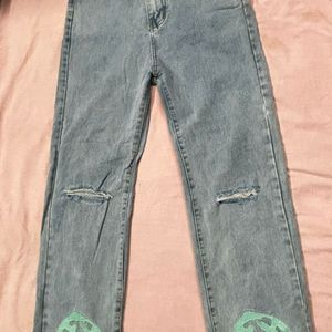 Urbanic Jean Neon Smiley