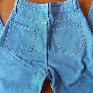 Urbanic Wide Leg Blue Jeans For Women