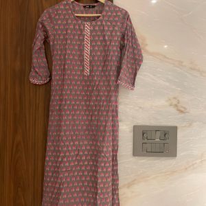 Soch Printed Cotton Kurta In XS