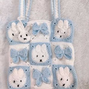 Crochet Miffy - Bow Tote Bag