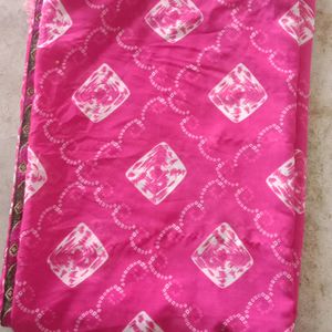 Pink Colour Unused Saree