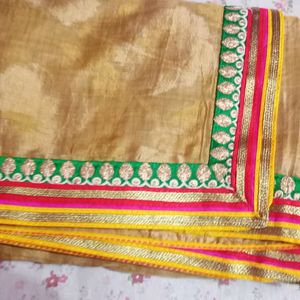 Free Broun Saree