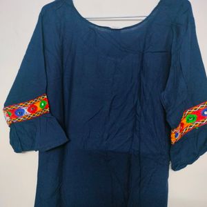 Navy Blue Kurti