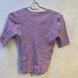 Cute Lavender Winter Top