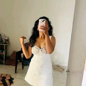 Mini Off White Dress